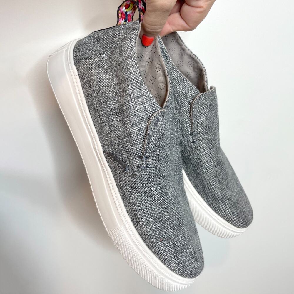 Hey Dude Gray Slip-On Mules with White Sole